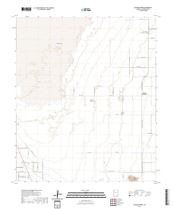 Sulphur Spring, AZ — USGS 7.5-minute topo (2021)
