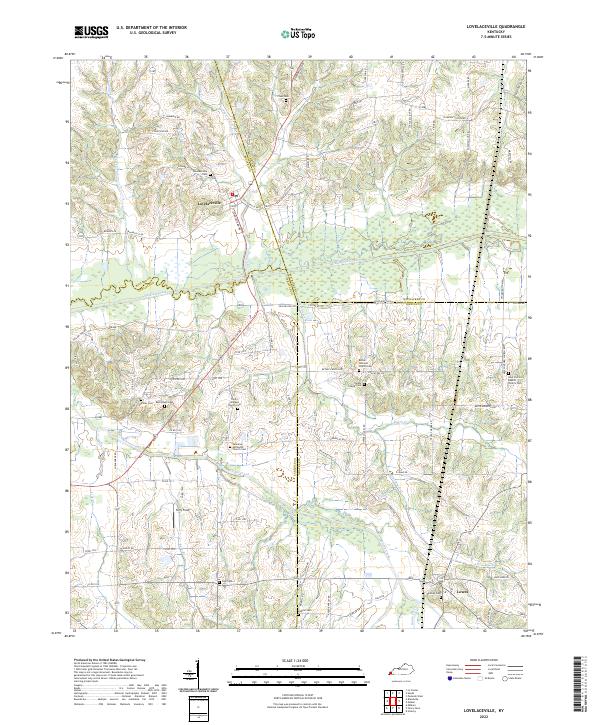 Lovelaceville, KY — USGS 7.5-minute topo (2022)
