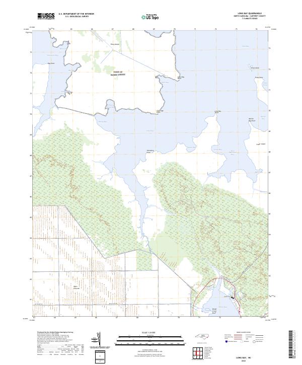 Long Bay, NC — USGS 7.5-minute topo (2022)