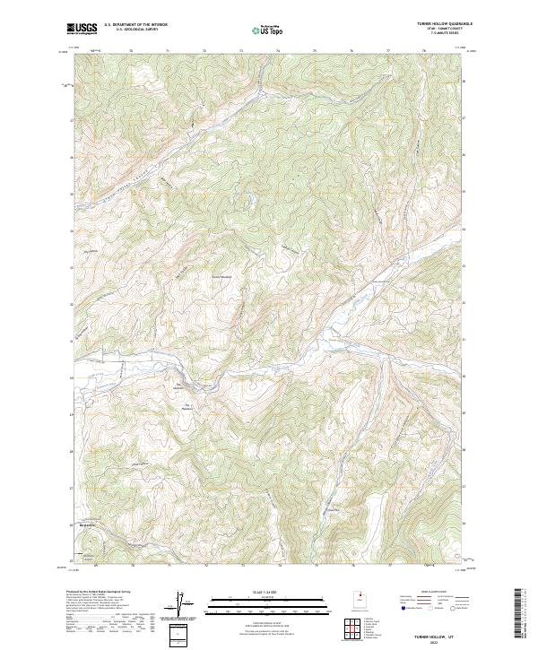 Turner Hollow, UT — USGS 7.5-minute topo (2023)