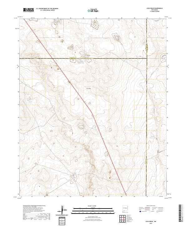 Loco Draw, NM — USGS 7.5-minute topo (2023)