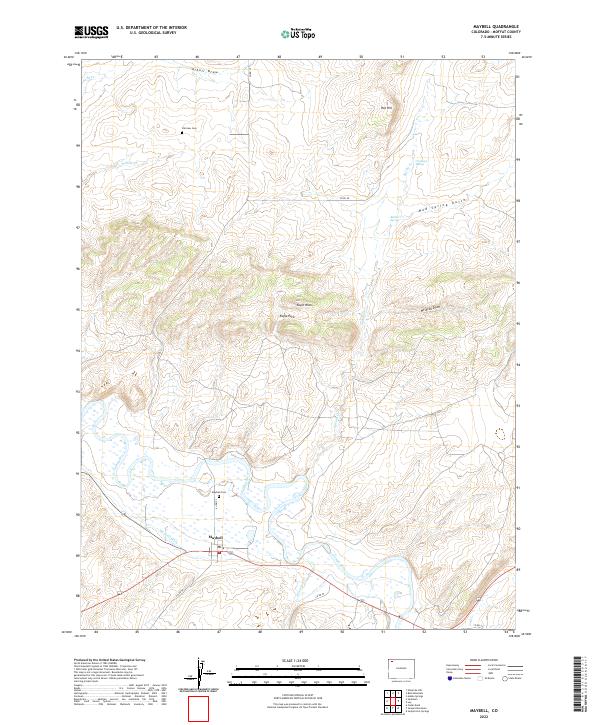 Maybell, CO — USGS 7.5-minute topo (2022)