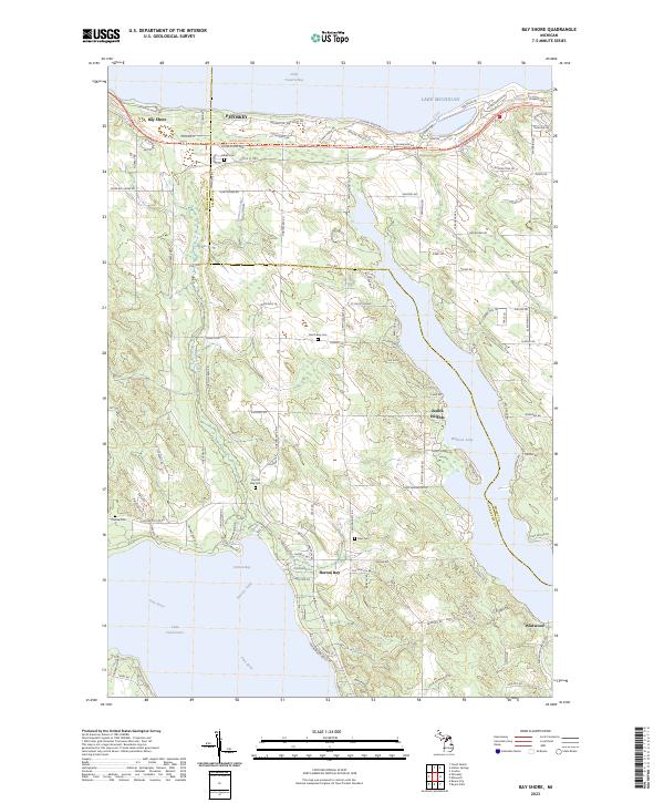 Bay Shore, MI — USGS 7.5-minute topo (2023)
