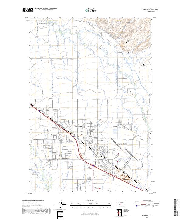 Belgrade, MT — USGS 7.5-minute topo (2024)
