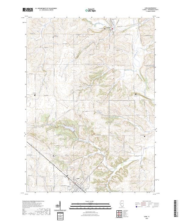 Lena, IL — USGS 7.5-minute topo (2024)