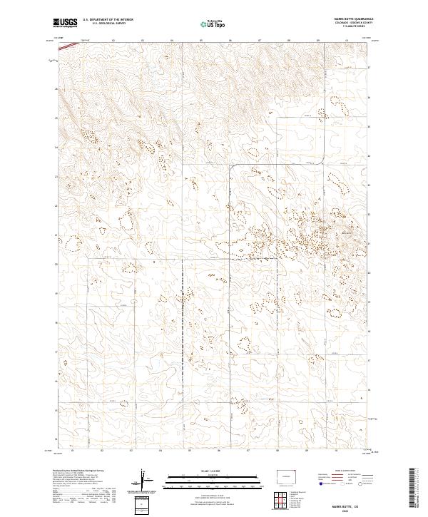 Marks Butte, CO — USGS 7.5-minute topo (2022)