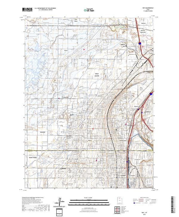 Roy, UT — USGS 7.5-minute topo (2023)
