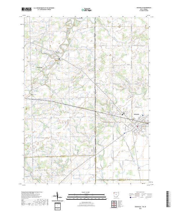 Hicksville, OH-IN — USGS 7.5-minute topo (2023)