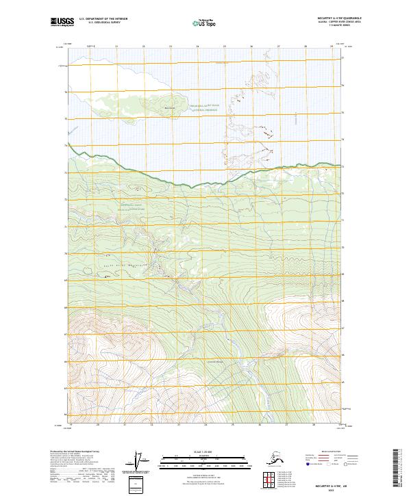 McCarthy A-4 SW, AK — USGS 7.5-minute topo (2023)