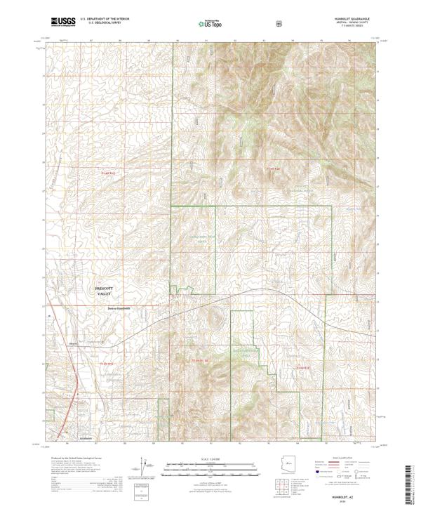 Humboldt, AZ — USGS 7.5-minute topo (2026)