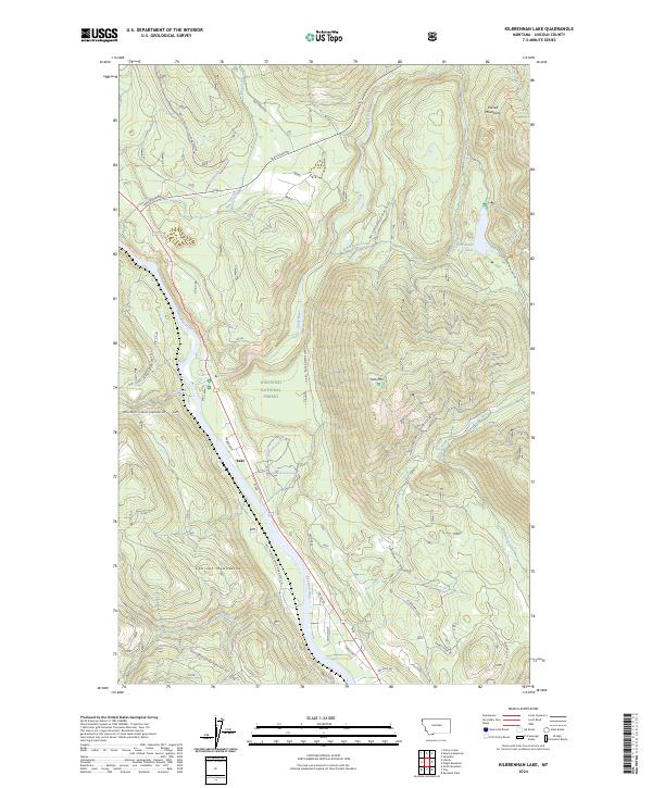 Kilbrennan Lake, MT — USGS 7.5-minute topo (2024)