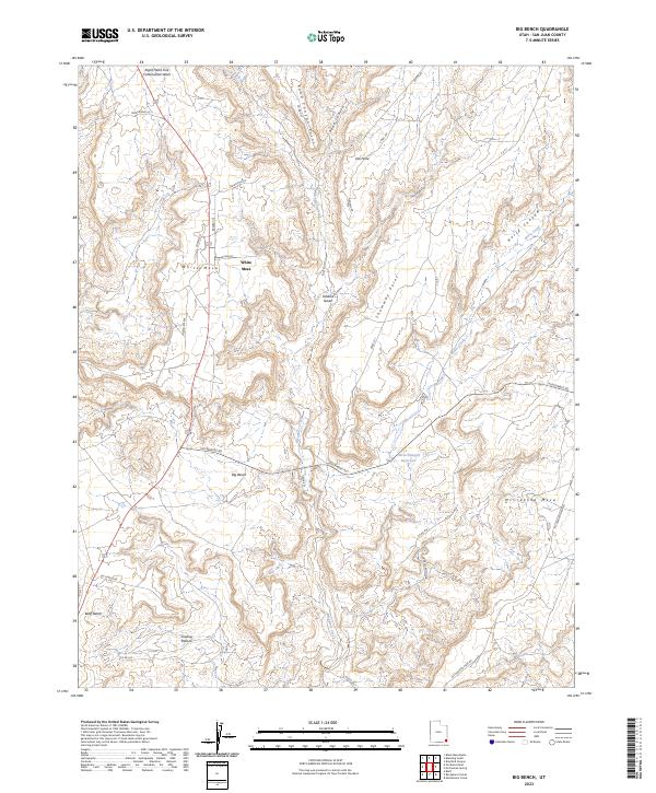 Big Bench, UT — USGS 7.5-minute topo (2023)