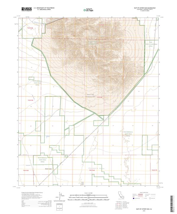 East of Victory Pass, CA — USGS 7.5-minute topo (2026)