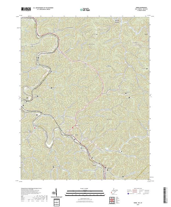 Webb, WV-KY — USGS 7.5-minute topo (2023)