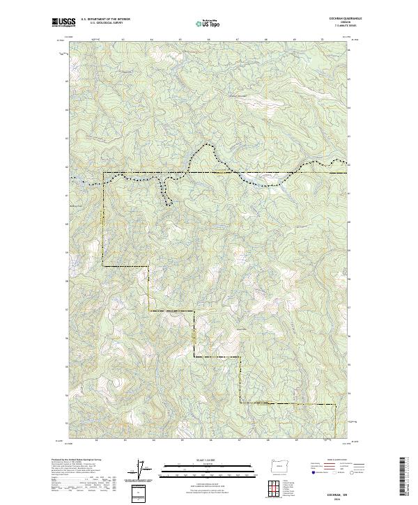 Cochran, OR — USGS 7.5-minute topo (2024)