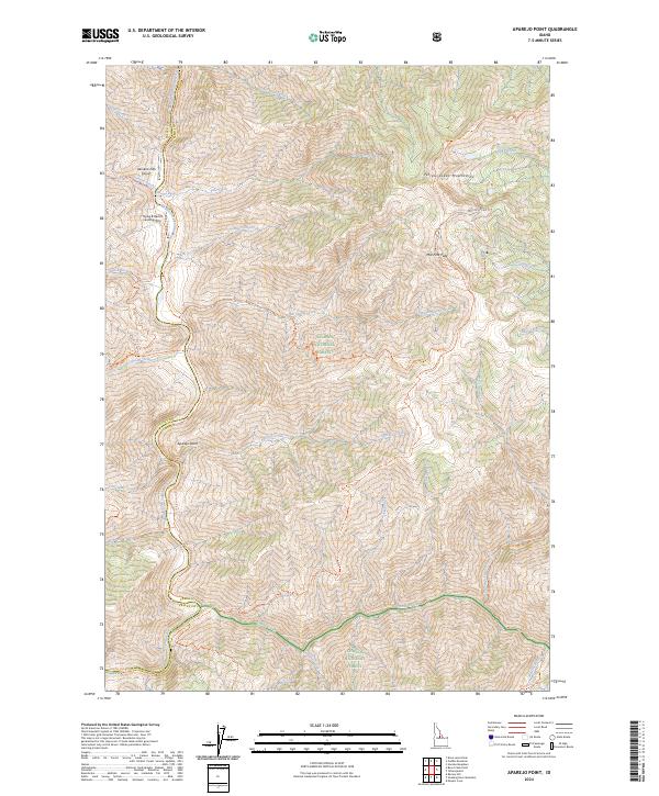 Aparejo Point, ID — USGS 7.5-minute topo (2024)