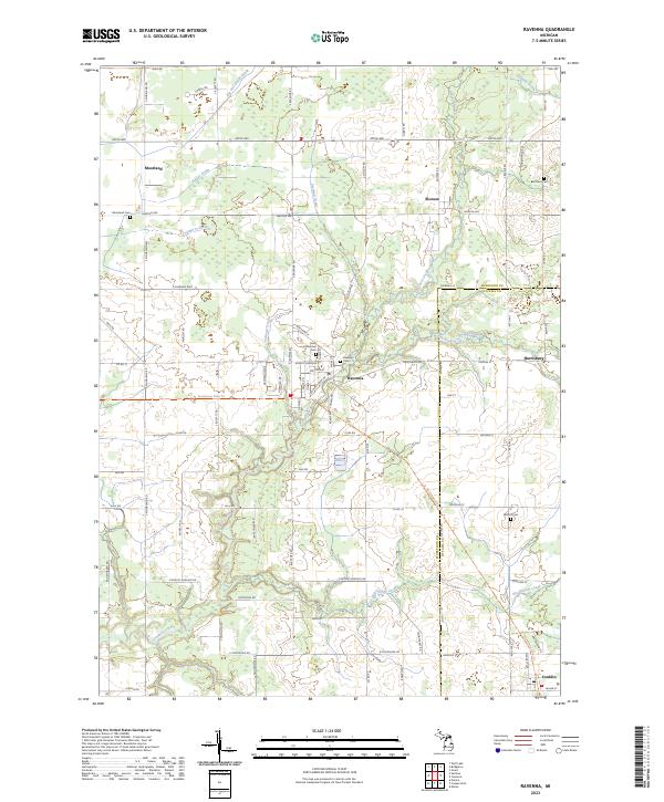 Ravenna, MI — USGS 7.5-minute topo (2023)