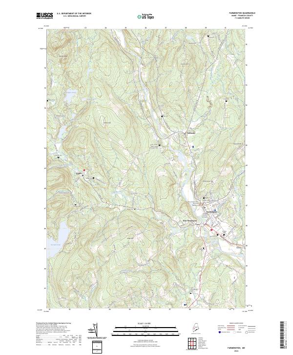 Farmington, ME — USGS 7.5-minute topo (2024)