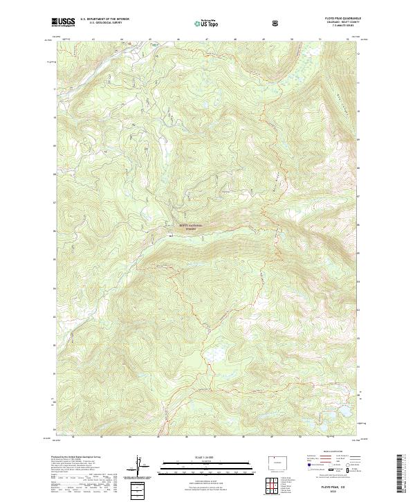 Floyd Peak, CO — USGS 7.5-minute topo (2022)