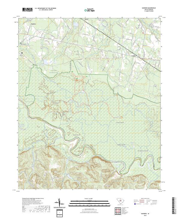 Gadsden, SC — USGS 7.5-minute topo (2024)