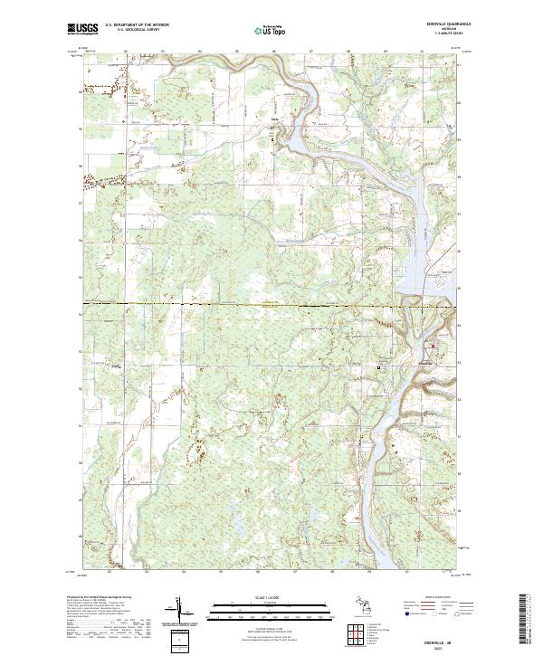 Edenville, MI — USGS 7.5-minute topo (2023)