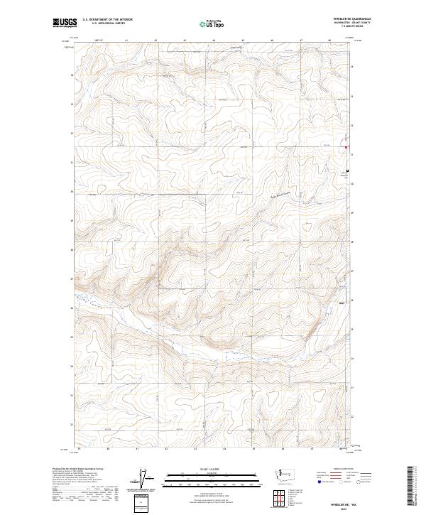 Wheeler NE, WA — USGS 7.5-minute topo (2023)
