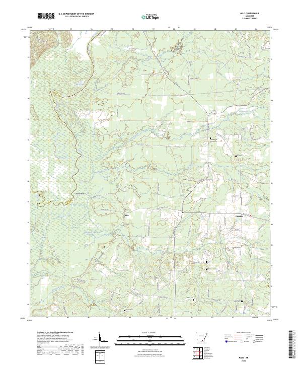 Milo, AR — USGS 7.5-minute topo (2024)