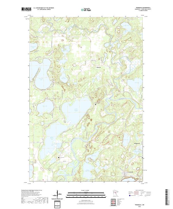 Trommald, MN — USGS 7.5-minute topo (2022)