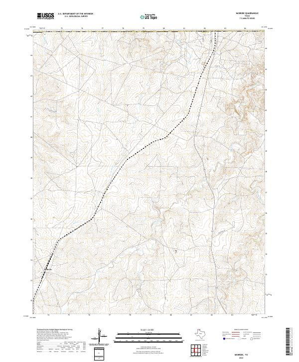 McBride, TX — USGS 7.5-minute topo (2022)
