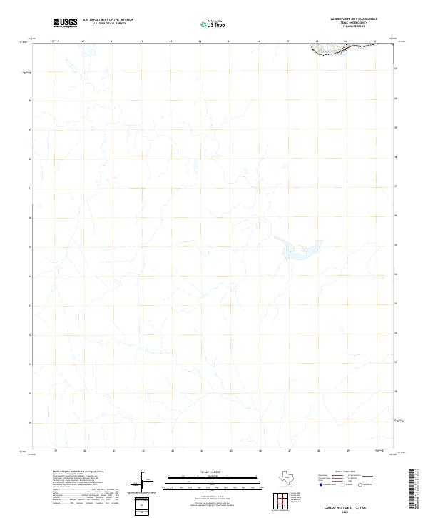 Laredo West OE S, TX,TAM, US — USGS 7.5-minute topo (2022)