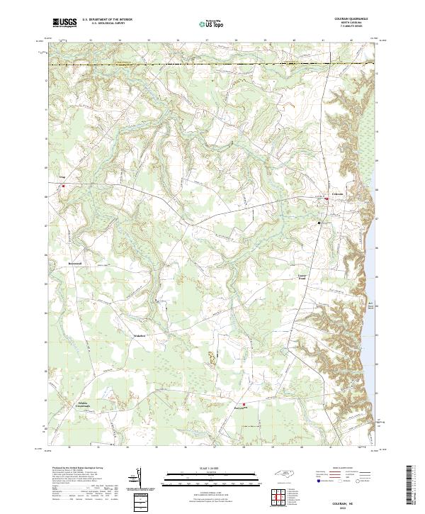 Colerain, NC — USGS 7.5-minute topo (2022)