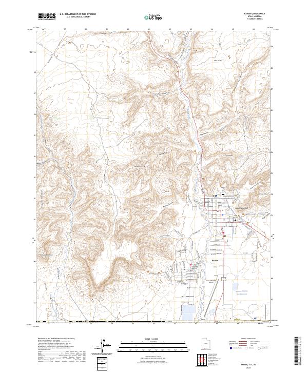Kanab, UT-AZ — USGS 7.5-minute topo (2023)