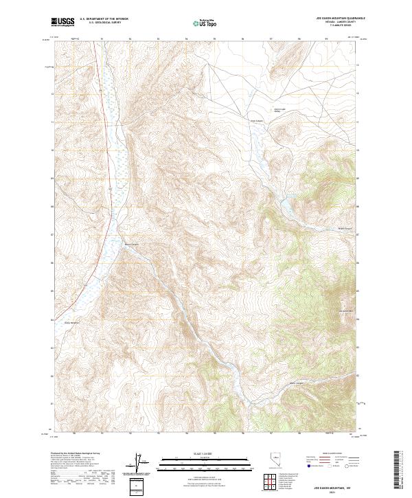 Joe Eason Mountain, NV — USGS 7.5-minute topo (2021)
