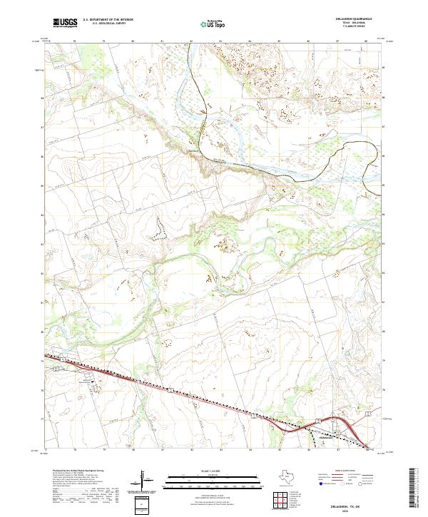 Oklaunion, TX-OK — USGS 7.5-minute topo (2022)