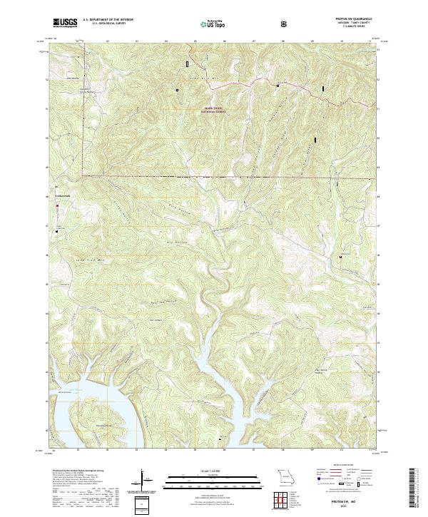 Protem SW, MO — USGS 7.5-minute topo (2021)