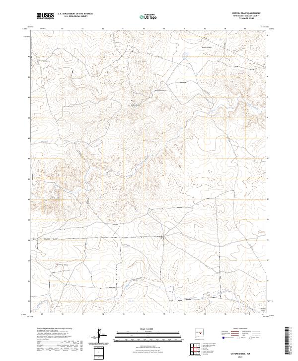 Cistern Draw, NM — USGS 7.5-minute topo (2023)