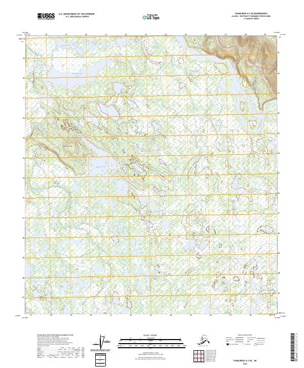 Tanacross A-3 SE, AK — USGS 7.5-minute topo (2024)