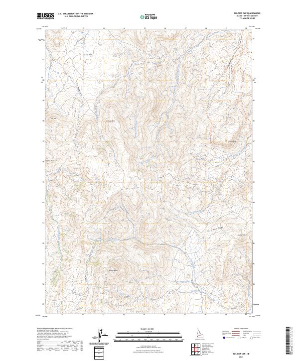Soldier Cap, ID — USGS 7.5-minute topo (2023)