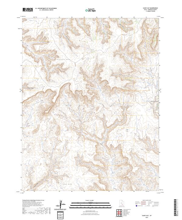 Cave Flat, UT — USGS 7.5-minute topo (2023)