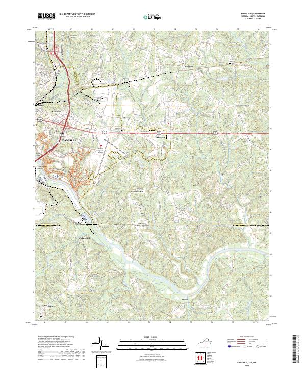 Ringgold, VA-NC — USGS 7.5-minute topo (2022)
