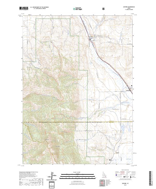Oxford, ID — USGS 7.5-minute topo (2024)