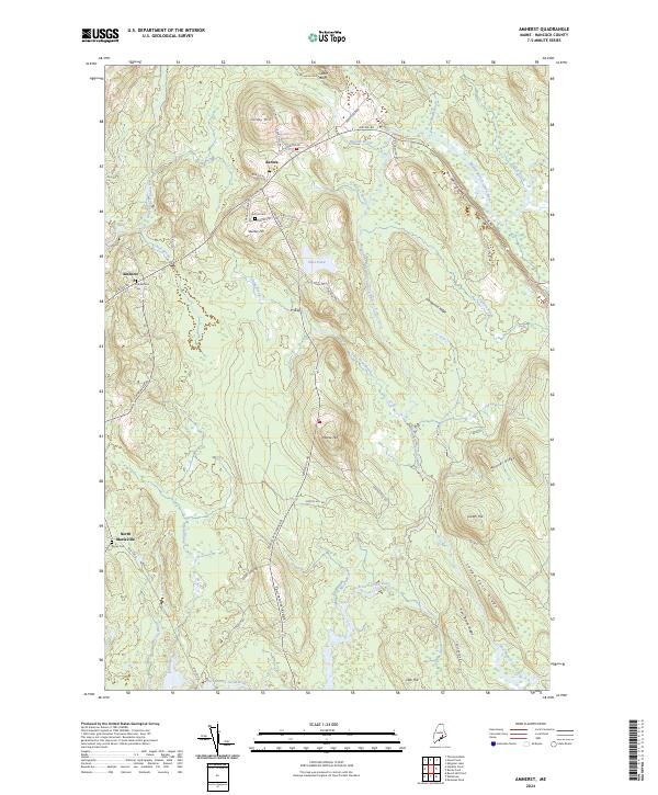 Amherst, ME — USGS 7.5-minute topo (2024)