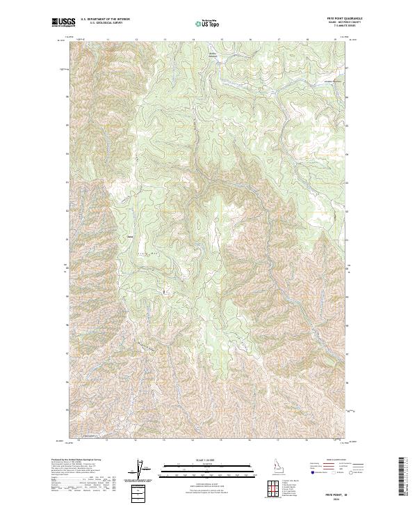 Frye Point, ID — USGS 7.5-minute topo (2024)