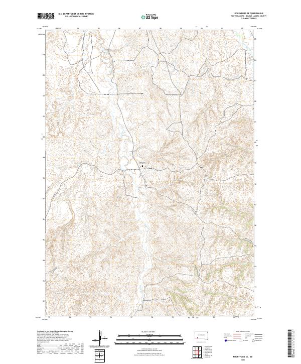 Rockyford SE, SD — USGS 7.5-minute topo (2021)