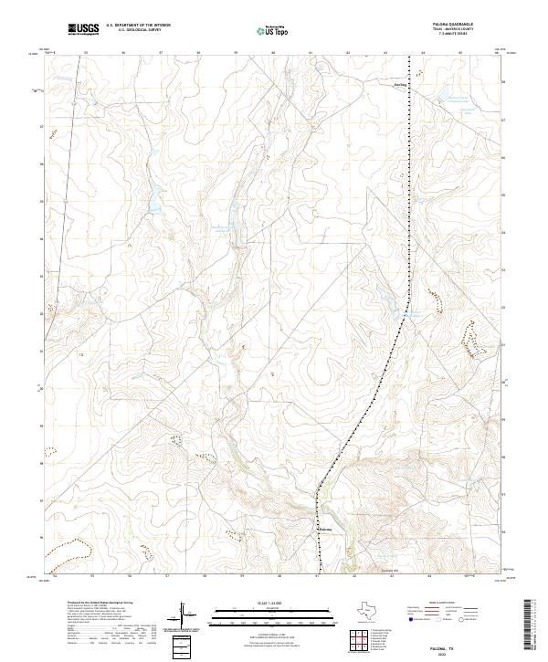 Paloma, TX — USGS 7.5-minute topo (2022)