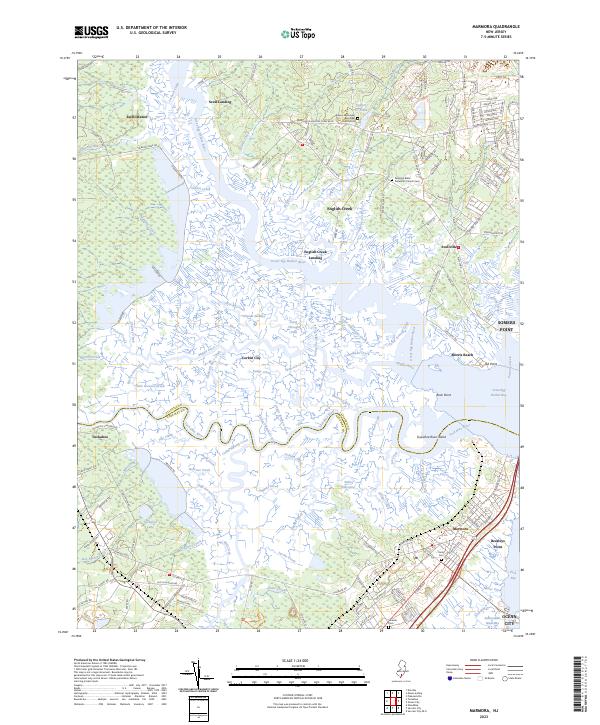Marmora, NJ — USGS 7.5-minute topo (2023)