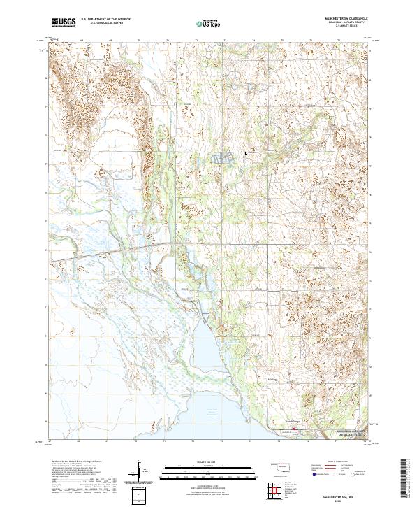 Manchester SW, OK — USGS 7.5-minute topo (2022)