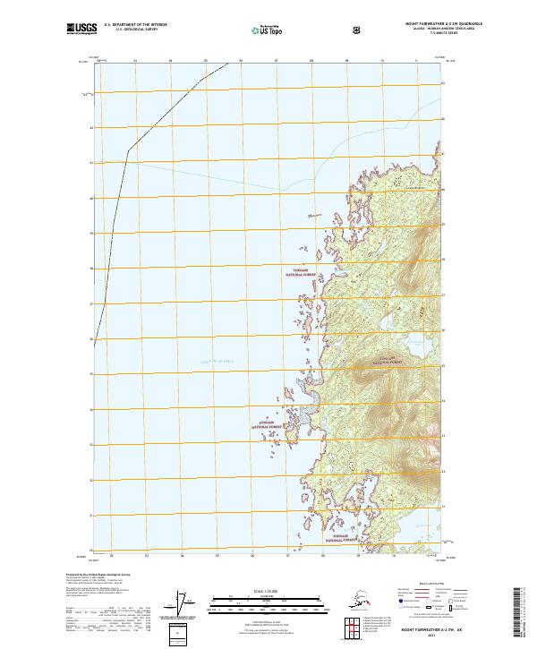 Mount Fairweather A-2 SW, AK — USGS 7.5-minute topo (2021)