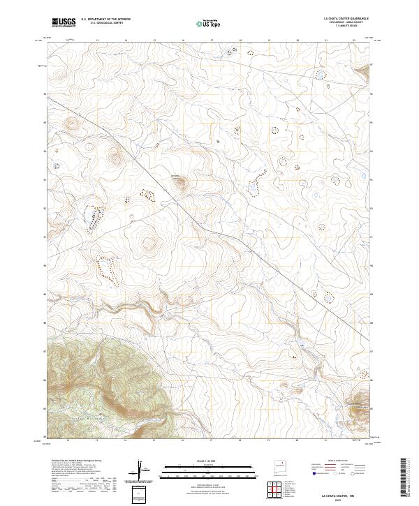 La Chata Crater, NM — USGS 7.5-minute topo (2023)