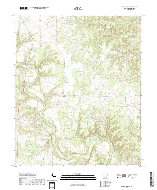 Kiowa Peak SW, TX — USGS 7.5-minute topo (2022)